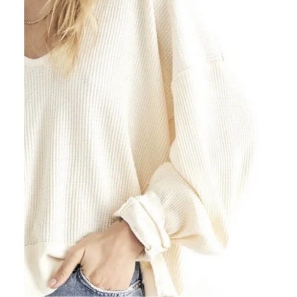 Free people Santa Clara thermal top Small  pre loved EUC - Picture 2 of 9